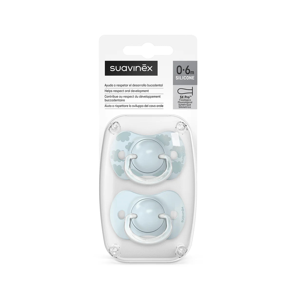 Chupetes con Tetina Fisiológica SX Pro 0-6 meses