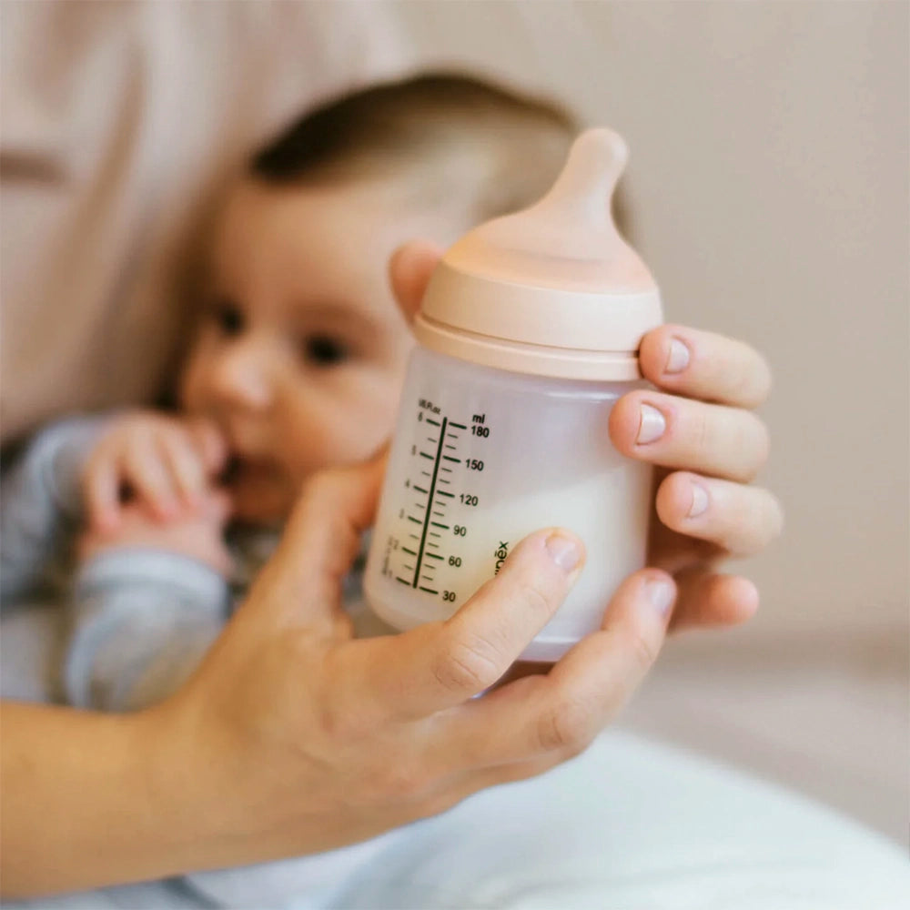 Mamadera Zero.Zero de 180ml con Tetina Fisiológica Flujo Lento +0 meses