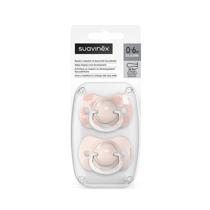 Chupetes Dreams Rosado con Tetina Fisiologica SX Pro 0/6 meses